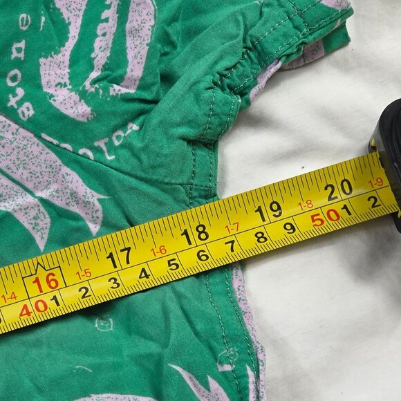 Volcom Mag Sketch Shirt Wintergreen Boys Size XL Short Sleeve Casual Floral - Picture 7 of 9